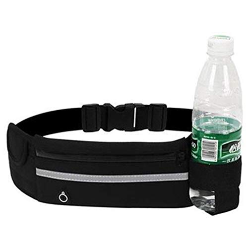 Ultra Slim Running Belt Waist Pack, No-Bounce Lightweight Fanny Pack, Water Resistant Runner Waist Bag, Adjustable Running Pouch for Gym , Travel & Outdoor Bag