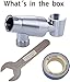 G-Promise Metal Shower Head Holder for Hand Held, Adjustable Bracket, Universal Shower Arm Mount, Chrome Finish
