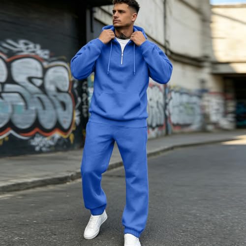 Men Sweatsuits Sets 2 Piece Set Oversized Ligh Weight Work Out Jogging Sets - image 5