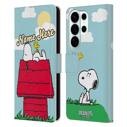 Étui portefeuille en cuir compatible Samsung Galaxy S26 Ultra Snoopy Peanuts