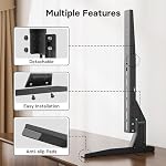 BONTEC Universal TV Stand for 22-65 Inch TVs, Table Top Metal TV Legs for Plasma LCD LED Screens, Height Adjustable 3 Levels Leg Stand Holds up to 110lbs/50kg, VESA 50x50 to 800x400mm
