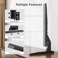 BONTEC Universal TV Standfüß für 22-65 Zoll Fernseher, bis zu 50 kg – Ansicht 4