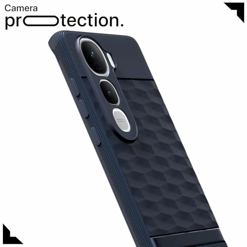 Image of amazon basics Shockproof Case for Vivo Y400 Pro 5G | Full Camera Protection | TPU Flexible Back Cover for Vivo Y400 Pro 5G (Steel Blue)