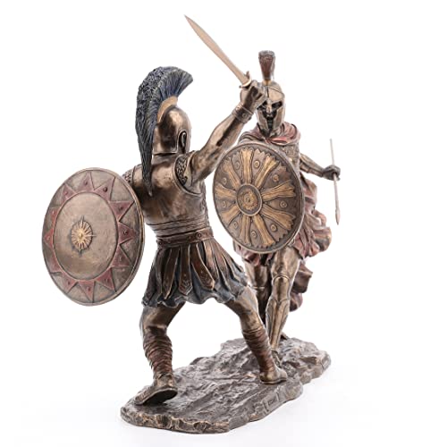 Achilles & Hector Unleashed Battle Of Troy Statue Sculpture Figurine #TOP2