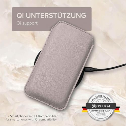 Étui en cuir synthétique ONEFLOW Liberty Case pour Google Pixel 10 Pro Fold - Gris clair - 7