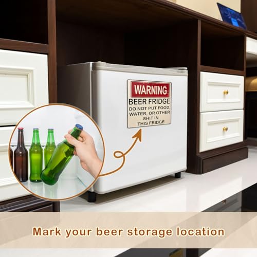 Imán Decorativo de Nevera para Cerveza Blanco Cuadrado miniatura 6