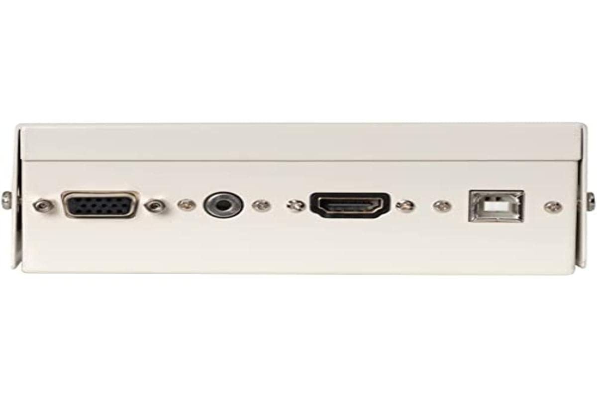 Boîtier de connexion VGA HDMI avec jack 3.5 et USB B FONESTAR pour intégration murale