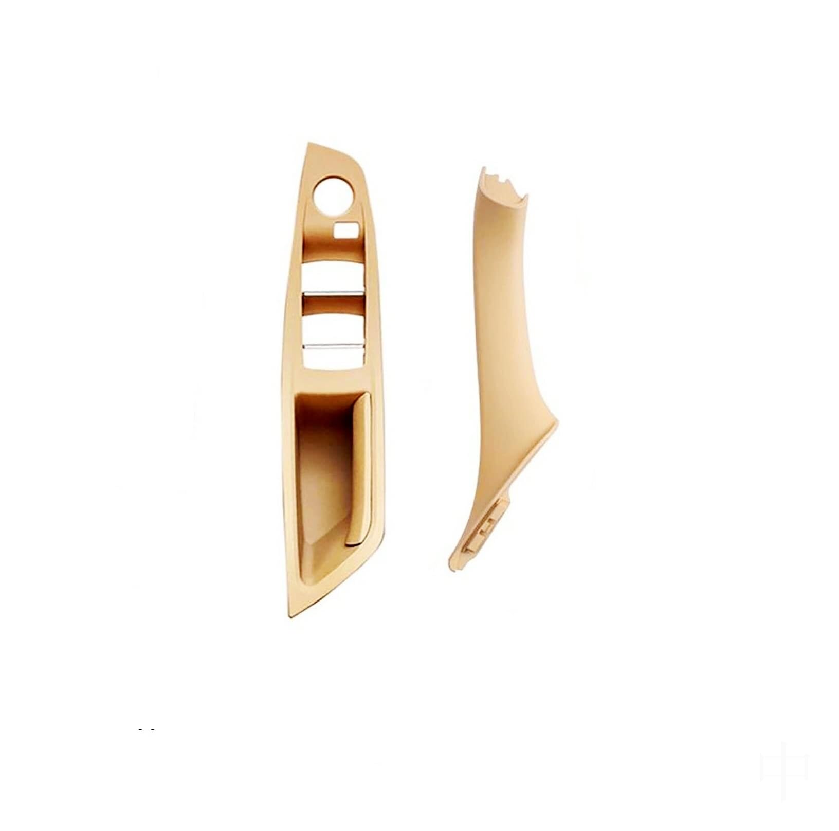 BLBNEZBZTY for BMW for F10 F11 F18 2010-2017 LHD Inner Door Handle Interior Door Handle Covers(Beige Lhd 2pcs)