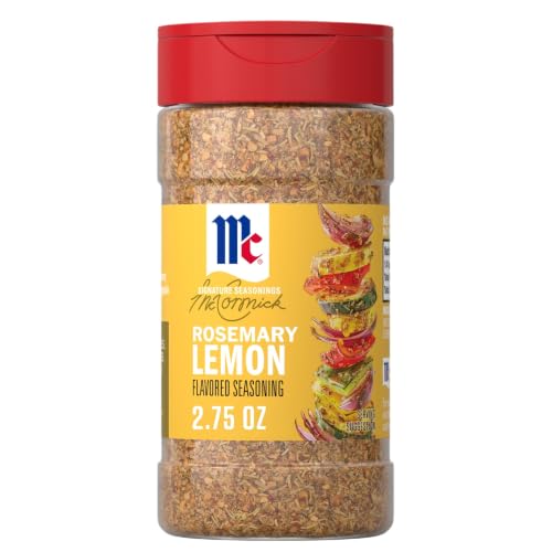 ​​McCormick Seasoning, Rosemary Lemon, Signature Seasonings, Herbal Blend with Bright Flavor, Shake On, For Roasted Veggies, Pasta & Rice Dishes, No Artificial Flavors, No MSG Added, 2.75 oz​
