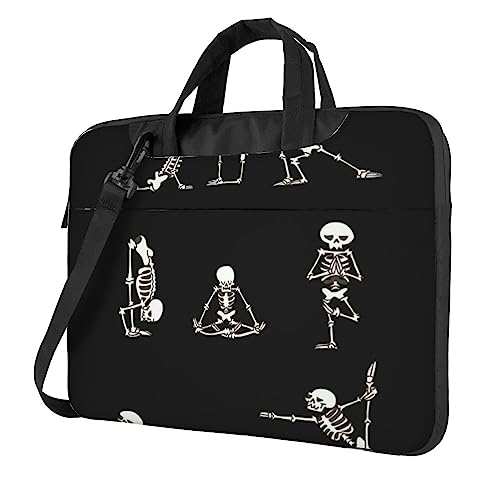 Sac pour ordinateur portable à motif crâne de sport idéal pour le bureau et la fac