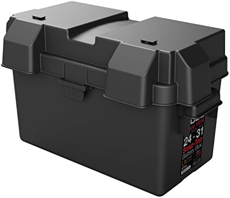 NOCO Snap-Top HM318BKS Battery Box, Group 24-31 12V Outdoor Waterproof Battery Box for Marine, Automotive, RV, Boat, Camper and Travel Trailer Batteries