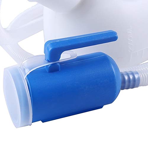 YNGJUENCP Male Bed Urinal Men's Potty Pee Bottle Collector,Suitable for Men,The Elderly,Those Who Wake Up Frequently-2000ML(White)(Size:1pcs)