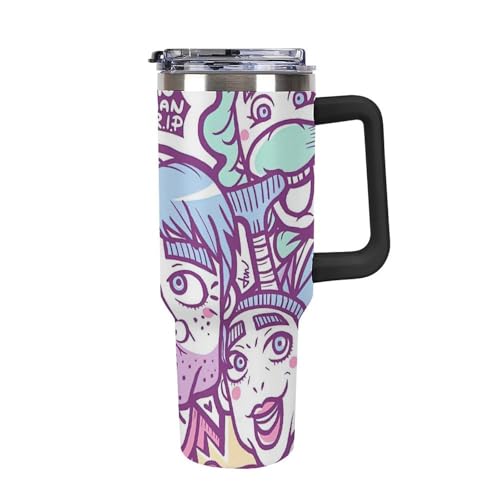 志村けん だいじょうぶだぁ 変なおじさん 車用 タンブラー ステンレスカップ 広口 ボトル 車用ケトル 二重構造 ふた付き 水筒 車用ポット 真空断熱 保温保冷 直飲み 魔法瓶 ストローボトル 漏れ防止 携帯便利 アウトドア用 釣り 遠足登山 キャンプ 大