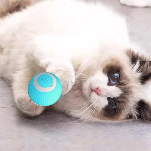 Bola Giratória Inteligente PET USB – Brinquedo Recarregável 360° para Gatos e Cães, Diversão e Exerc