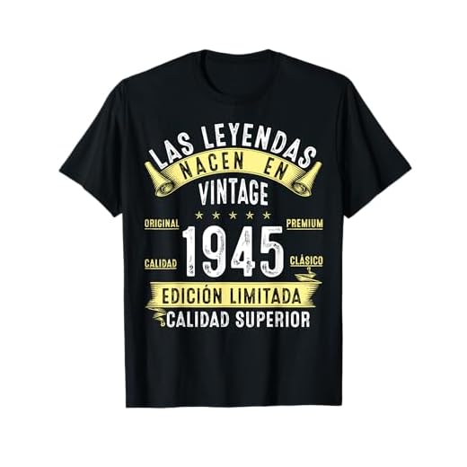 80 Años Cumpleaños Hombre Las Leyendas nacen en Vintage 1945 Camiseta