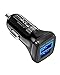 Andobil Car Charger, QC 3.0 Dual USB Car Charger Boost Fast Adapter Compatible iPhone 11/11 Pro/ 11 Pro Max/Xs/Xs Max/X/8/8 Plus, Sumsung Galaxy S10/S10 Plus/S10e/S9+/S9/S8/S8+/Note 10
