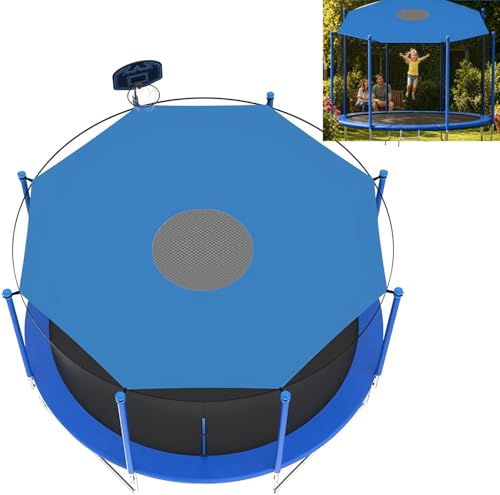 LingBaby Trampolin Abdeckung Trampolin Sonnenschutz Abdeckung Ø 305cm für 8 Stangen Trampolin Netz 305 8 Stangen UV-Beständige wasserdichte
