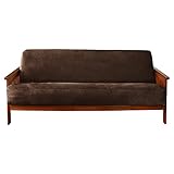 Sure Fit Suede - Futon Slipcover  - Chocolate (SF40444)