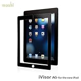 Moshi iVisor Screen Protector AG Anti-Glare/Matte for The New iPad / iPad 2 3 - Black (Newest Model)