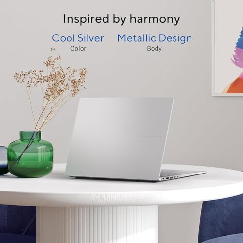 Image of ASUS Vivobook S16 OLED,Smartchoice,Intel Core Ultra 7 255H,16GB RAM,512GB SSD,16 inch, Win11, Office 2024, M365 Basic(1Y), Cool Silver, 1.7Kg, S3607CA-SH077WS, Intel Arc iGPU,Metallic Design Laptop, AI PC