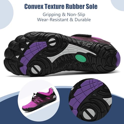 Image of SAGUARO Womens Mens Barefoot Shoes Minimalist Trail Runner Wide Toe Box Zero Drop Outdoor Cross Training Shoe