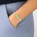 Nuragold 14k Real Yellow Gold Royal Monaco 7.5mm Miami Cuban Link Bracelet (7