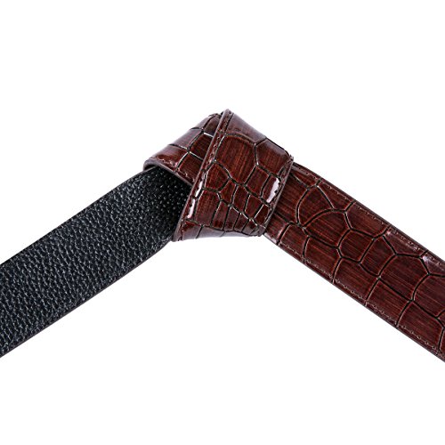 Dubulle Men's Belt Business Only Strap Replaceable Match Slide Buckle 35mm 1 3/8 Adjustable Cuttable Strap3