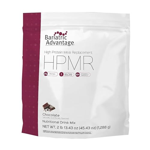 Bariatric Advantage High Protein Meal Replacement Drink Mix, Protein Powder Whey Isolate for Gastric...
