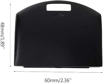Black Battery Cover, Battery Back Door Cover, Case for PSP 1000 1001 Fat Replacement Cases, Remote Control Accessories