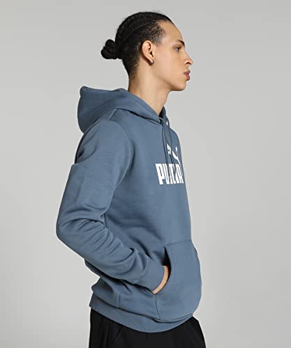 Image of Puma Cotton Men Ess Big Logo Hooded Neck Hoodie Fl (S) Mineral