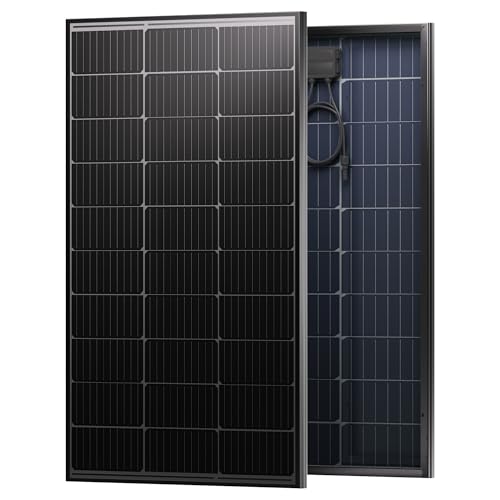 200W Bifacial Solar Panels,12V/24V High Efficiency Solar Panel with A+ Grade Solar Cells for...
