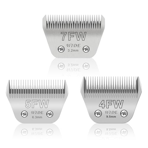 YAZIYIR Wide Pet Dog Grooming Detachable Blades Kit