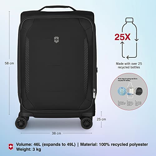 Victorinox 612419 Crosslight Frequent Flyer Plus Softside Carry-On - Lightweight Rolling Suitcase For Travel Essentials - Expandable Luggage thumb #1