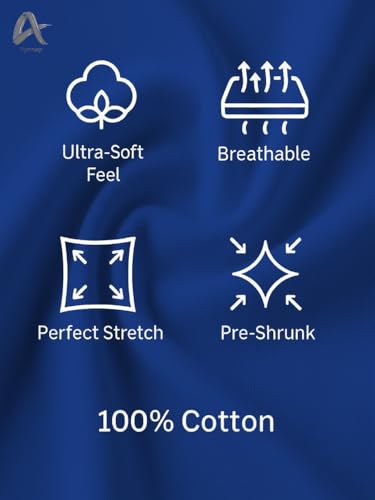 Image of Men's 100% Cotton Crew Neck T-Shirt | Regular Fit | Soft & Breathable | Casual Everyday Wear