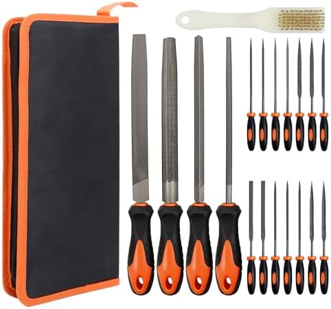 Triangle Hand File Amazon.com: 19Pcs Hand Metal File Set 4Pcs Flat/Triangle/Half-Round ...