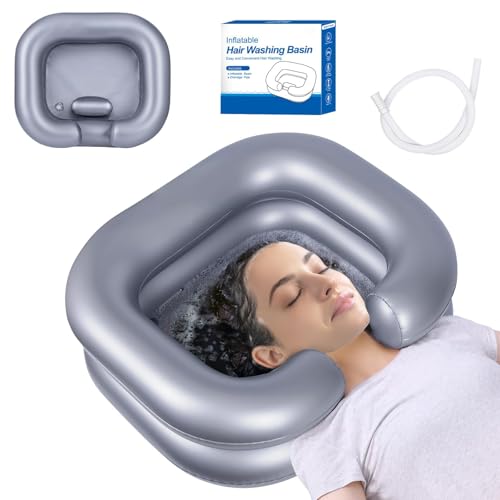 Lavabo gonflable pour personne alitée et bac shampooing portable handicapé