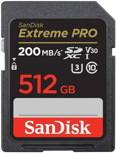 SanDisk Cartão de memória Extreme PRO 512GB UHS-I U3 SDXC
