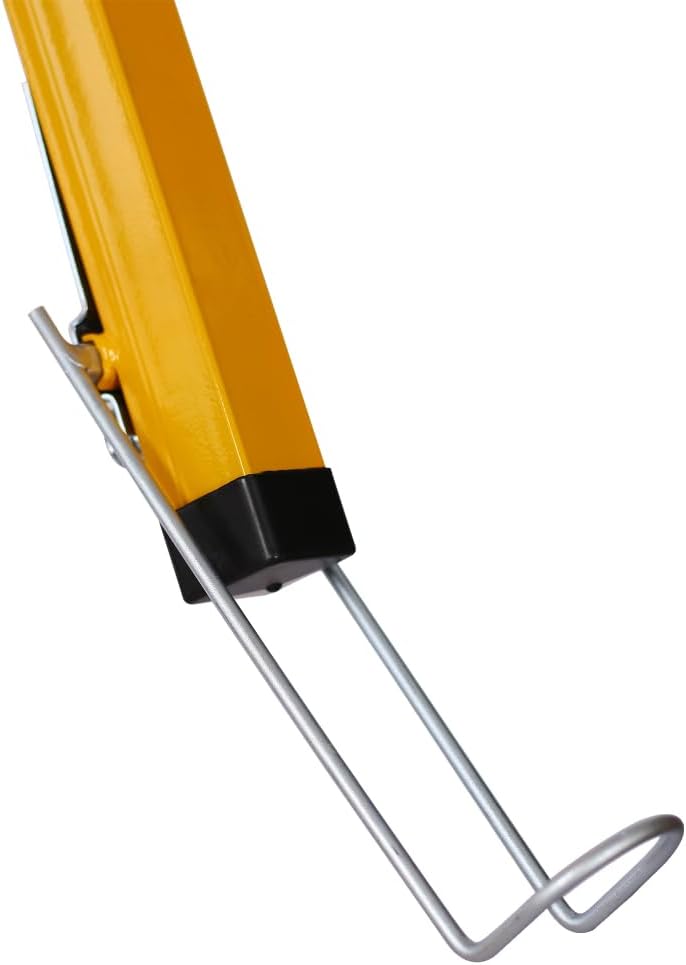 13' Drywall Lift Panel Hoist Dry Wall Rolling Panel Jack Drywall Lift Construction Tools with Secure Tripod Base 150lbs Capacity Yellow 13ft