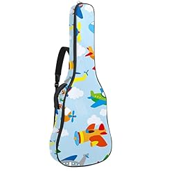 Pleine Taille Guitare Gig Sac Étanche Guitare Carry Case avec Bandoulière Réglable Mignon Dessin Animé Plantes Dessinées… - Les Beatles, Paul McCartney, John Lennon, RIngo Starr, George Harrison