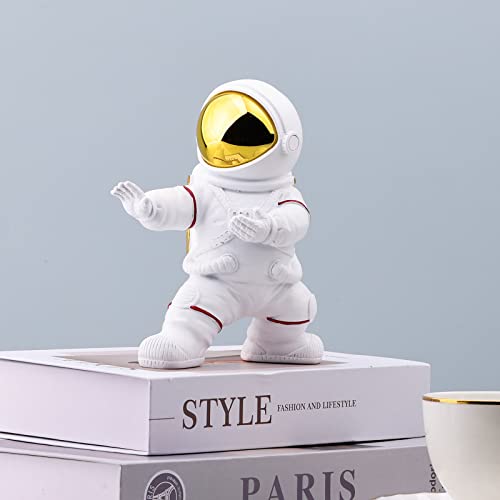 Figura de Astronauta Kung Fu Blanco y Dorado miniatura 4