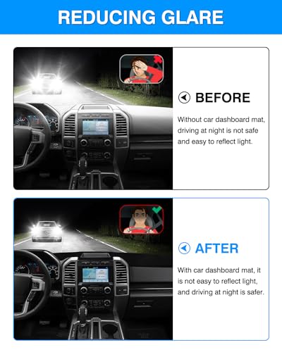 Image of Autorder Dashboard Cover Mat for 2018-2021 Ford Expedition Accessories Dash Cover Flannel Dash Mat Sunshade Glare UV Rays Protector