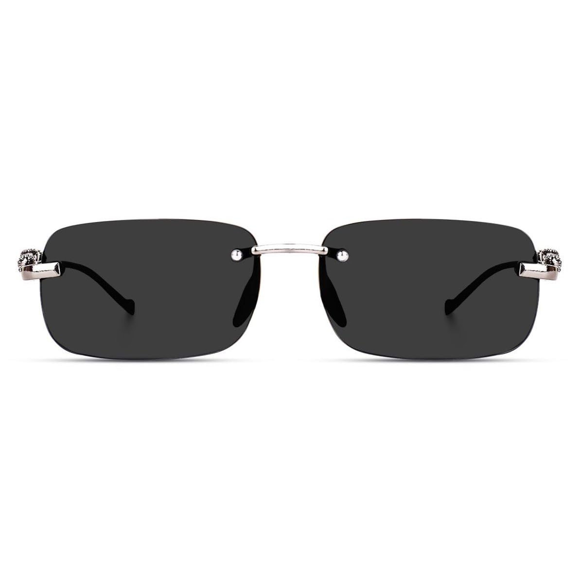 sunwear Lightweight Everyday Wear Silver Coloured Sunglasses for Men & Women 17295_Blk_Silver-picture-51