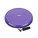 Relaxdays Balance Kissen, max. Gewicht 140 kg, Balance Pad mit Luftpumpe, Ballsitzkissen m. Noppen, Fitnesskissen, lila