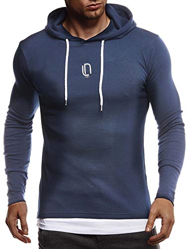 Leif Nelson Men's Casual Hoodie Longsleeve Pullover Sweatshirt Sweater Jacket For Men Slim Fit LN-83422