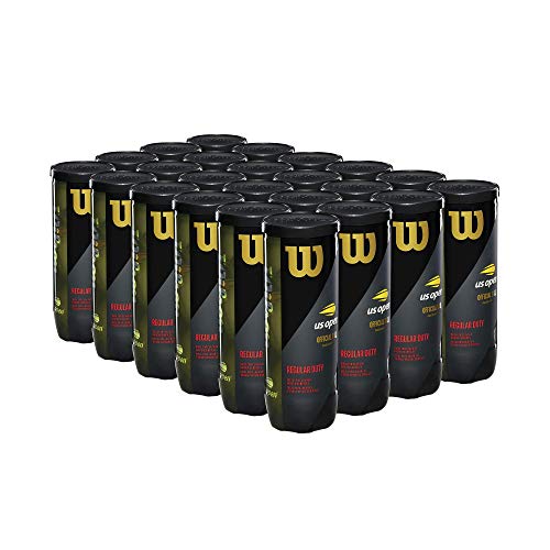 WILSON US Open Tennis Balls - Regular Duty, 24 Can Case...