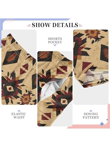 Southwestern Aztec Boys Pants for Kids Jogger Pants with Pockets S4