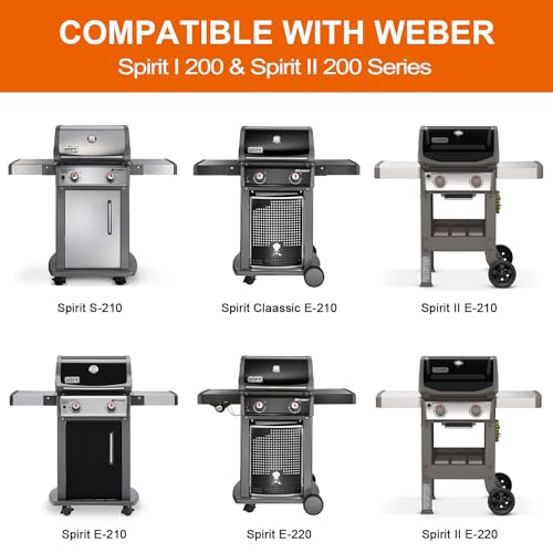 DELSbbq Full-Size Grill Griddle Inserts for Weber Spirit 200 Spirit II 200 Series Gas Grills, Non-Stick Flat Top Griddle Replacement for Weber Spirit I & II E-210 E-220 S-210 S-220 Series Models - Thumbnail 7