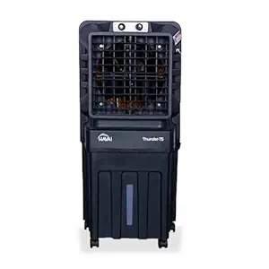 HAVAI Thunder 75 Desert Cooler - 75 Litres, 12 Inch Blade, Black