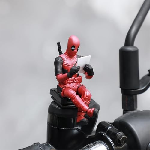 Image of ZYCRONIX Action Figure Set, 3 Pieces, PVC, Movable Joint, Collectible Toy Figures for Car Dashboard, Office Desk, Home Decoration, Kids Gift (Red)