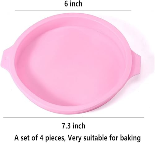 Miniatura 2 de Moldes redondos de silicona para tartas de 6 pulgadas, moldes para tartas de arcoíris, antiadherentes para pasteles de queso, pasteles gigantes,